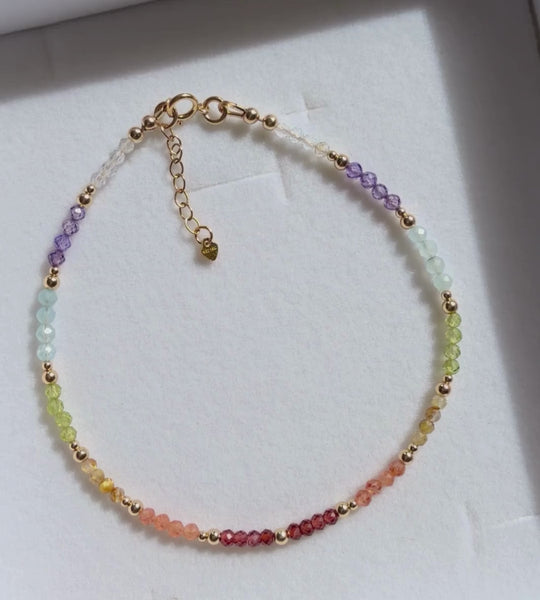Gold Filled Chakra Anklet