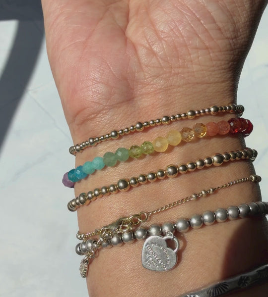 Video Clip of Rainbow Bracelet Stacker Collection